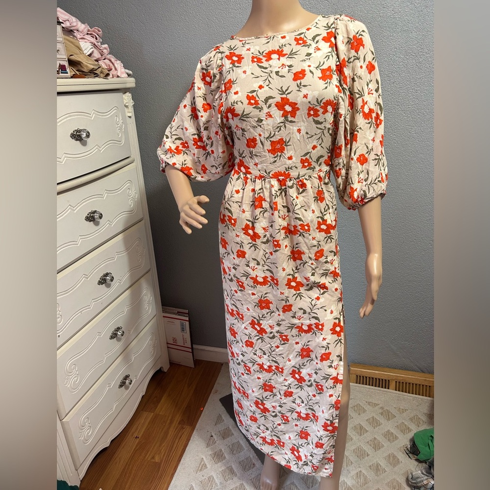 Floral Poppy maxi dress size medium - Picture 5 of 13